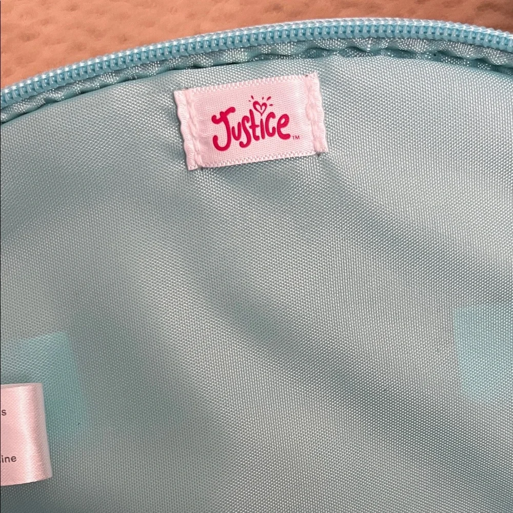 Justice Light Blue Makeup Bag